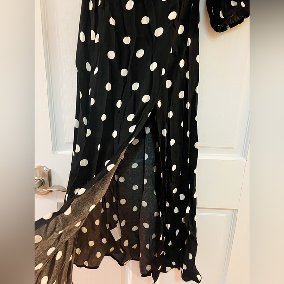 Reformation one-shoulder polka dot midi dress Sz 6 - Picture 3 of 5